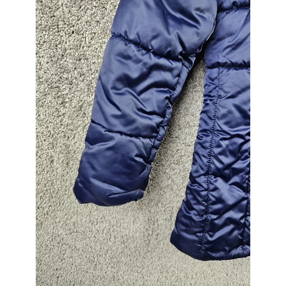 Oshkosh B'gosh Navy Blue Quilted Stylish‎ Puffer Long Jacket Size 12
